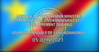 Message de la vice première ministre, ministre de l'environnement et développement durable Eve BAZAIBA MASUDI à l'occasion de la journée mondiale de l'environnement